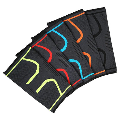 2Pcs Elastic Knee Pads Fitness Knee Support Braces Elastic Nylon Sport Compression Knee Pad Sleeve for Basketball Volleyball
