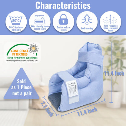 Ehucon Pressure Relief Heel Protector Pillow Prevent Bedsore Cushion Foot Care Pain Healing for Ankle Injuried People