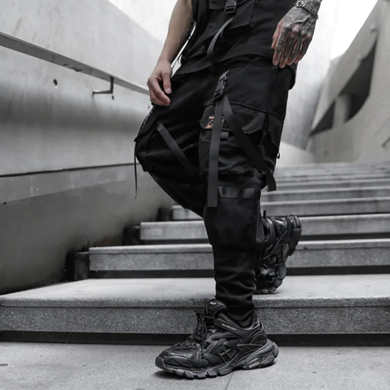 HKSH Spring New Men's Dark China-Chic Version Leggings Trend Ins Casual Overalls Safari Style Chic Ins Cotton Cargo Pants HK4992