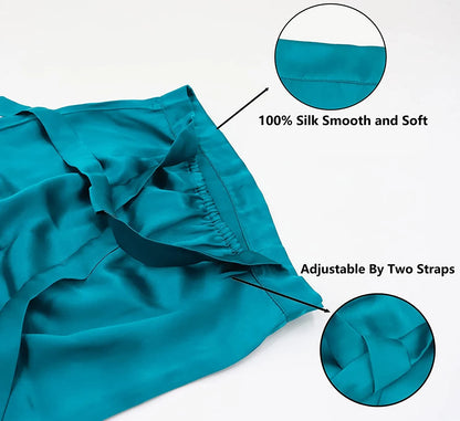 100% Mulberry Silk Sleeping Cap Long Hair Night Silk Sleep Bonnet Cover for Women for Hair Care 60*33CM