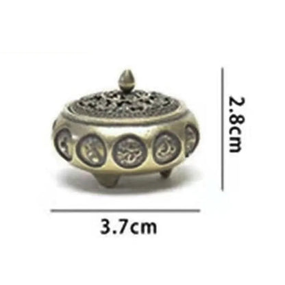 Buddhist Utensils Incense Burner Lotus Incense Censer Archaic Copper Alloy Sandalwood House Furnishings Home Office Decoration ﻿