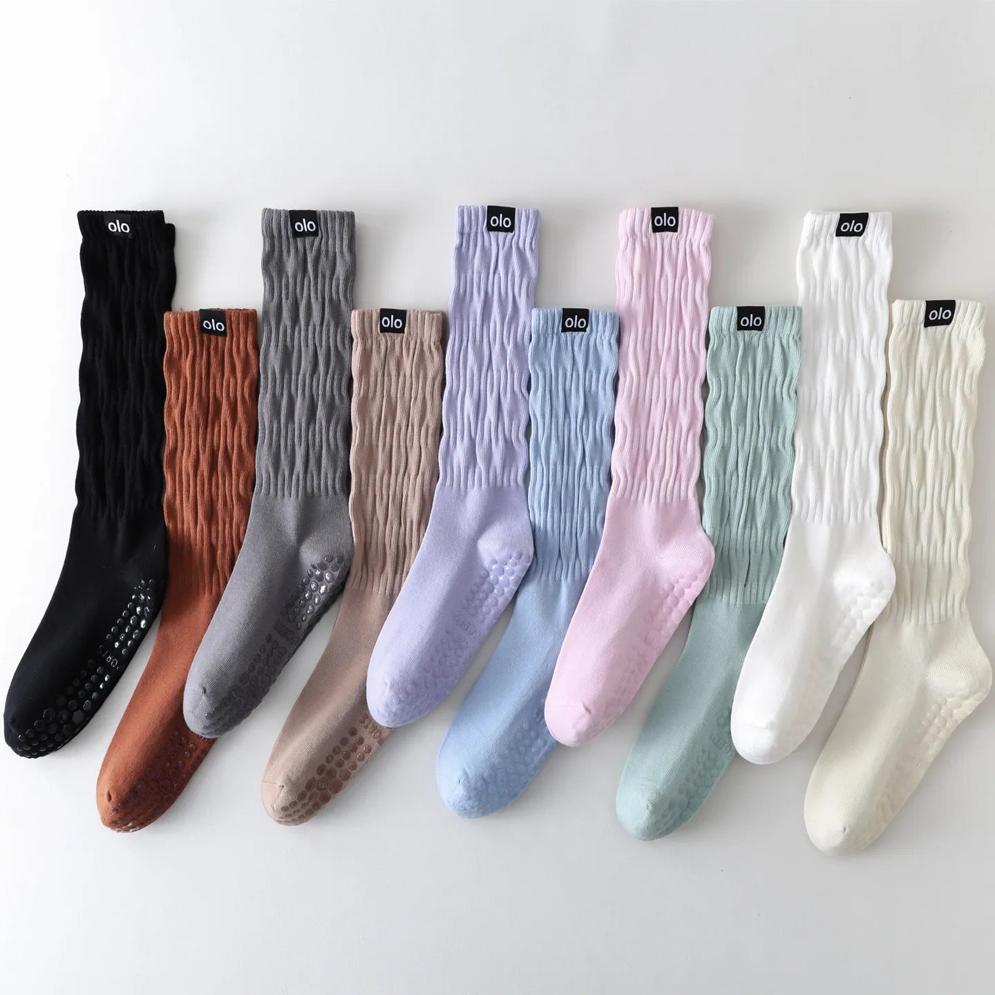 Yoga Socks Knitted Cotton Breathable Indoor Floor Dance Sports Socks Professional Silicone Anti-slip Gym Fitness Pilates Socks