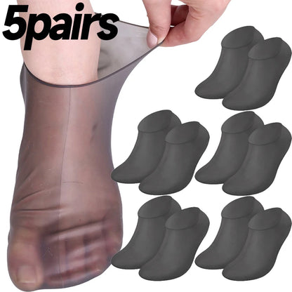 1/5/10Pairs Silicone Moisturizing Foot Socks Spa Tools Reusable Gel Stocking Protective Cover Anti Cracking Dead Skin Foot Care