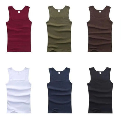 3pcs/set Four Seasons Men Tank Tops Black White Gray Singlets Sleeveless Men Vest Casual Bodybuilding Vest Sport Fitness T-shirt