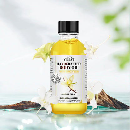Professional Body Massage Oil 120ml - Relieves Muscle Stress, Deeply Relaxes & Moisturizes with Natural Plant Essential Oils