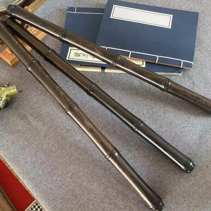 45CM Red Light Sandalwood Bamboo Stick Martial Arts Fitness Sandalwood Short Stick
