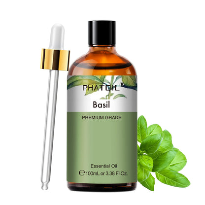 PHATOIL 100ml Aromatherapy Essential Oil-Lavender Rose Vanilla Eucalyptus Sandalwood Pine Needles for Diffuser,Candle Making