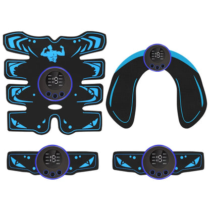 Smart Wireless EMS Abdominal Stimulator and Butt Lifter - Rechargeable Body Shaper Fitness Equipment for Home Use