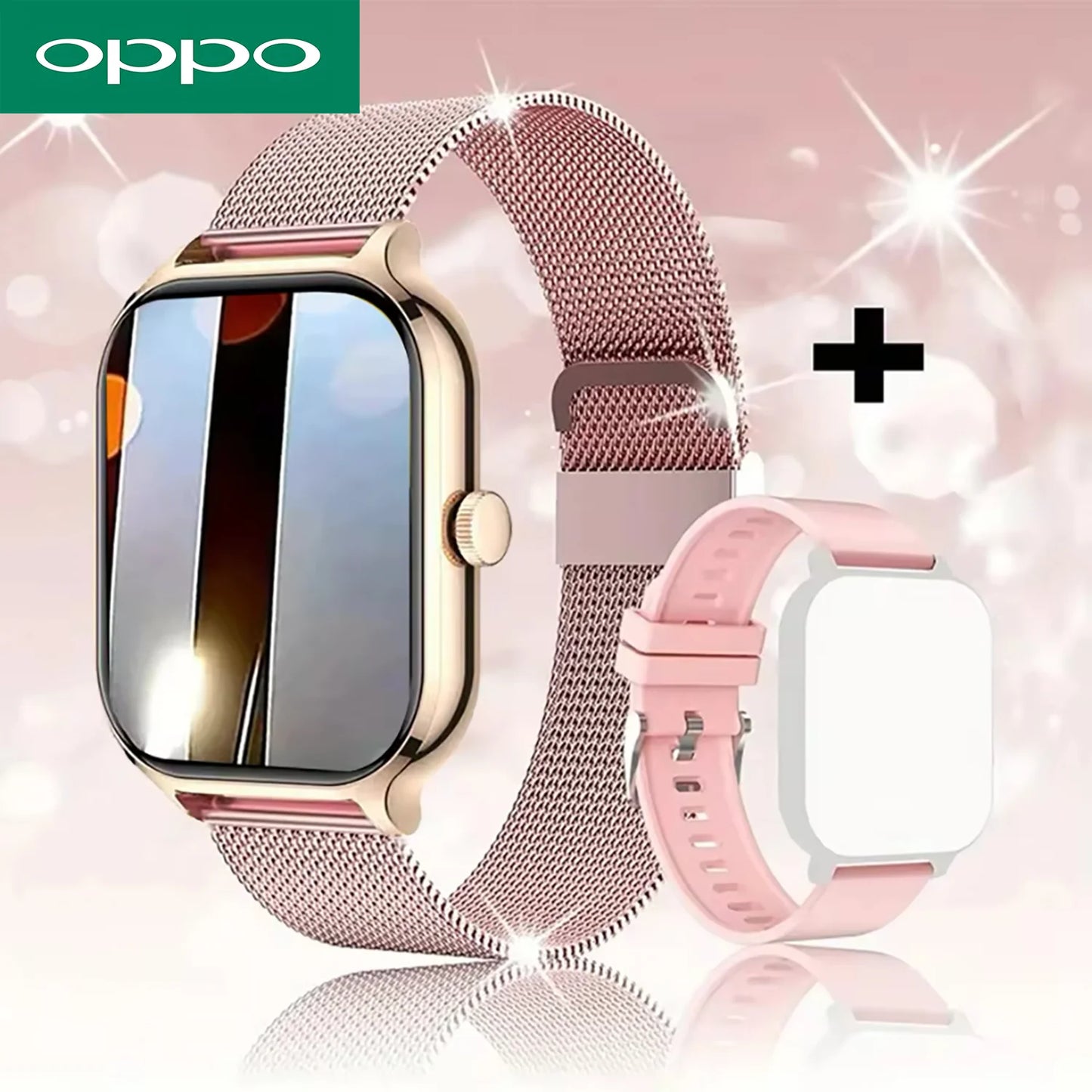 OPPO H9 Pro Sports Smart Watch Fitness Clock Health Monitor Waterproof Smartwatch Wireless Call Watches for Men Women IOS