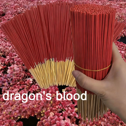 Red Dragon Blood Incense Sticks, 25/105/205/405/705 Sticks, Natural Four-Season Dragon Blood High Quality, Suitable for Home Air Purification, Relaxing Fragrance, Yoga, Office, Tea Room - Perfect for Halloween, Christmas, Eas