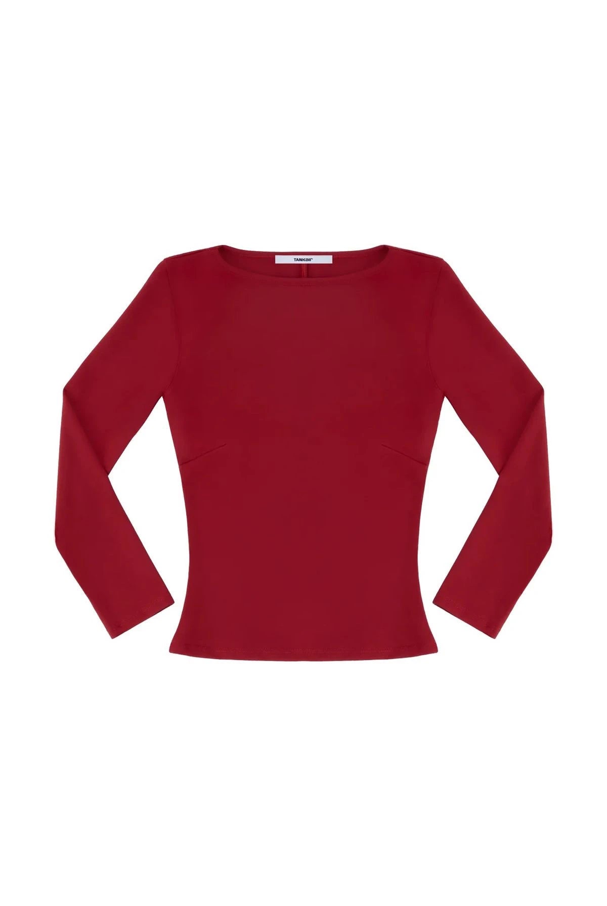 Tank cherry red long-sleeved T-shirt tight multi-color high-elasticity base layer cleanfit top