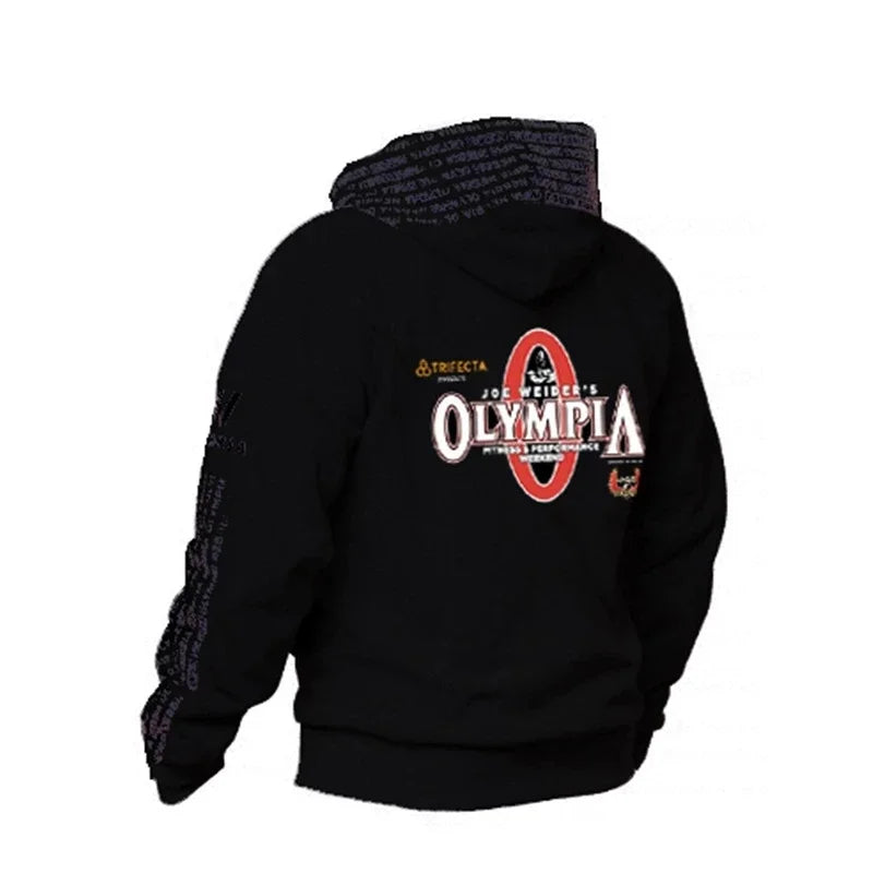 Men Gyms Hoodies Gyms Fitness Bodybuilding Sweatshirt Pullover Sportswear Male Workout Hooded Jacket Clothing