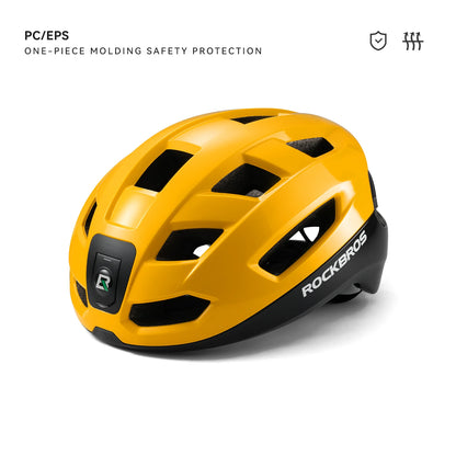 ROCKBROS Bike Helmet Light Helmet with Remote Control Rechargeable Tail light Bicycle Cycling Helmet Intelligent Safety Helmet
