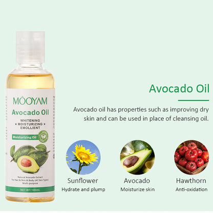 Face Body Coconut Argan Jojoba Castor Avocado Massage Oil Shrink Pore Firming Skin Face Oil Deep Relaxate Skincare Body Oil
