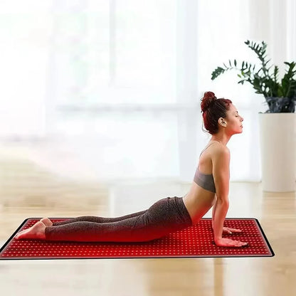 660nm 850nm LED Red Light Therapy Yoga Mat Home Health Relaxation Equipment Whole Body Near Infrared Mat 2025 New
