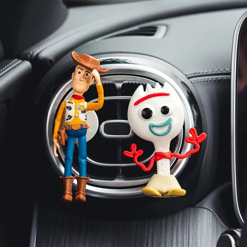 New Toy Story Woody Buzz Lightyear Cartoon Doll Car Air Freshener Aromatherapy Cute Car Air Vent Aromatherapy Car Decorations