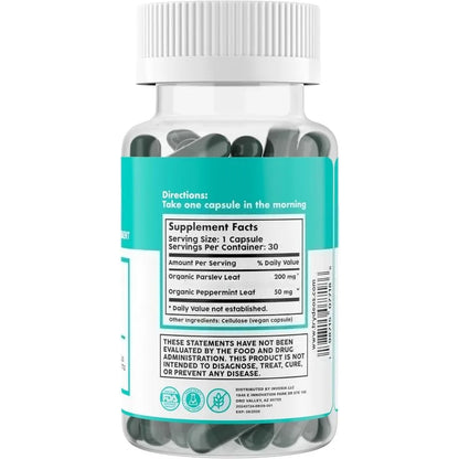 Chlorophyll Capsules - Natural Plant-based Daily Supplements Containing Herbal Ingredients - Plant-based Capsules