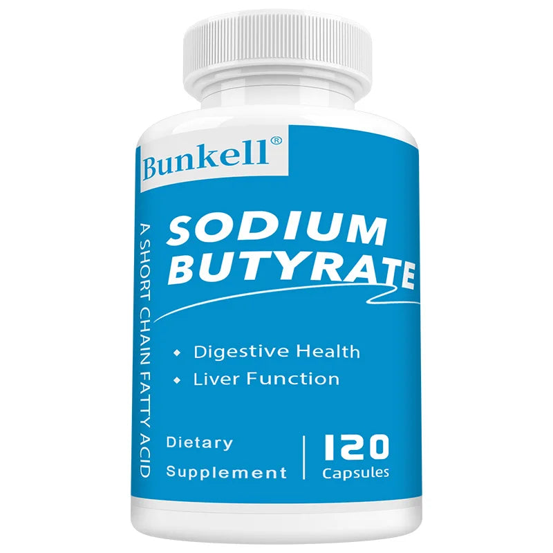 Sodium Butyrate Supplement - Helps Gut Health, Detox and Cleansing of The Liver, Digestive Health,Non-GMO