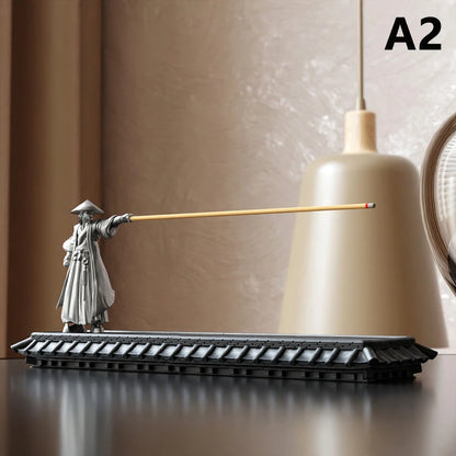 Japanese Samurai Chinese Knight Line Incense Burner Zen Incense Tray Study Incense Seat Incense Insertion Ornament Incense Stick