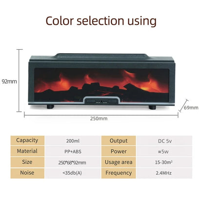 Air humidifier Aromatherapy diffuser for essential oils with remote control suitable for home bedroom office and yoga