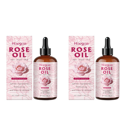 Rose Oil Face Anti Aging Brightening Lasting Hydration Nourishment Firm Aromatherapy Facial Serum Reveal Radiance Body Skin Care