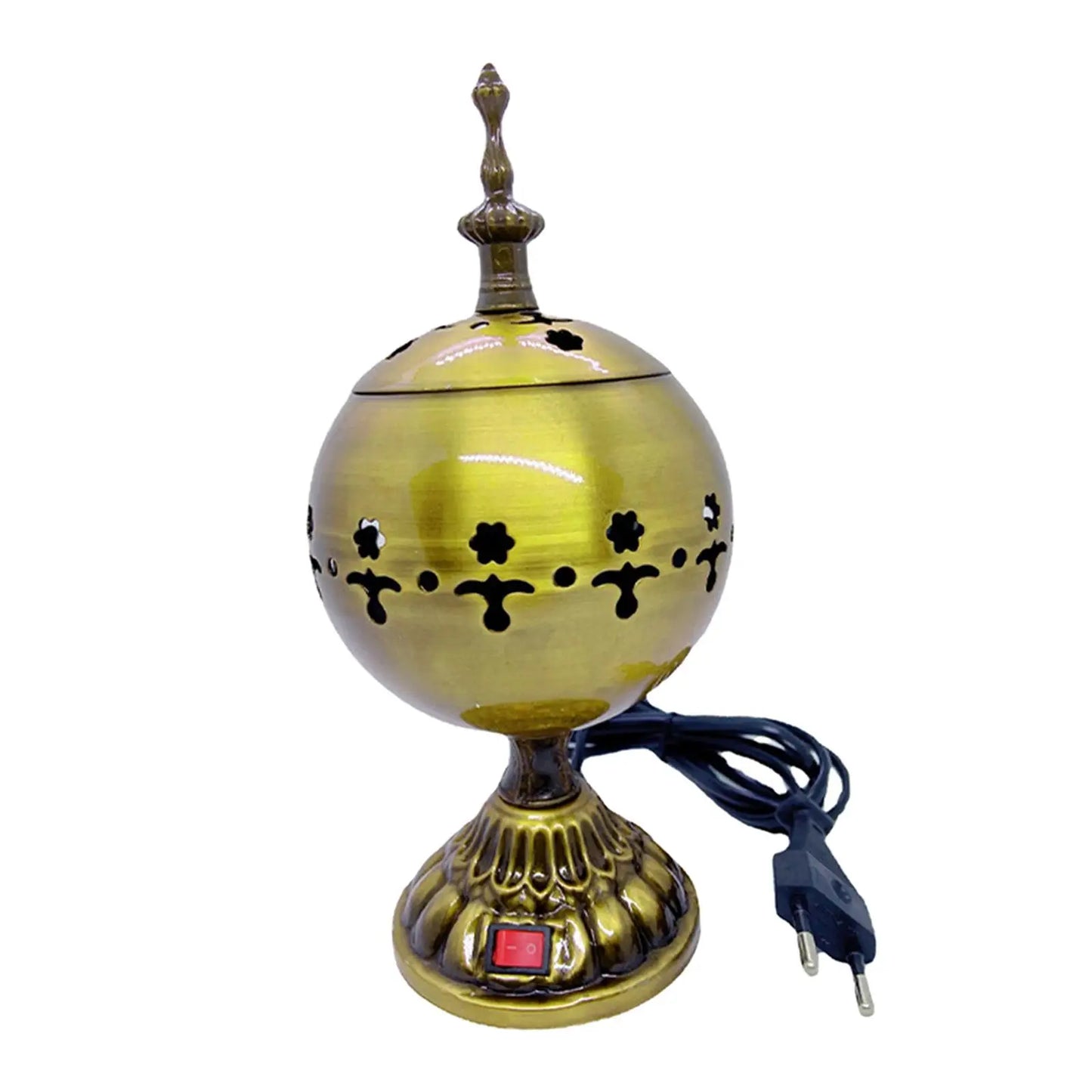 EU Plug Electric Incense Burner Mubkhara Zen Arabian Sandalwood Censer Incense Diffuser for Yoga SPA Decor Ornament Home 12/13cm