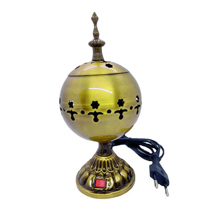 EU Plug Electric Incense Burner Mubkhara Zen Arabian Sandalwood Censer Incense Diffuser for Yoga SPA Decor Ornament Home 12/13cm