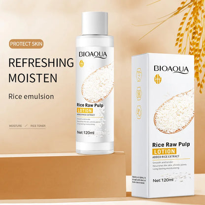 BIOAOUA Rice Protoplasm Grape Skincare Set Face Serum Cream Hydrating Moisturizing Cleanser Toner Face Care Set