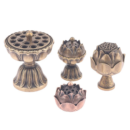 Brass Incense Burner,Metal Aromatherapy Holder,Unscented,Ideal For Yoga Meditation,Bedroom Ambiance,Home Decor