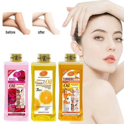 200ml Turmeric Essential Oil For Face & Body Moisturizing Hydrating Natural Rose Essential Oil Face Care Skin Care