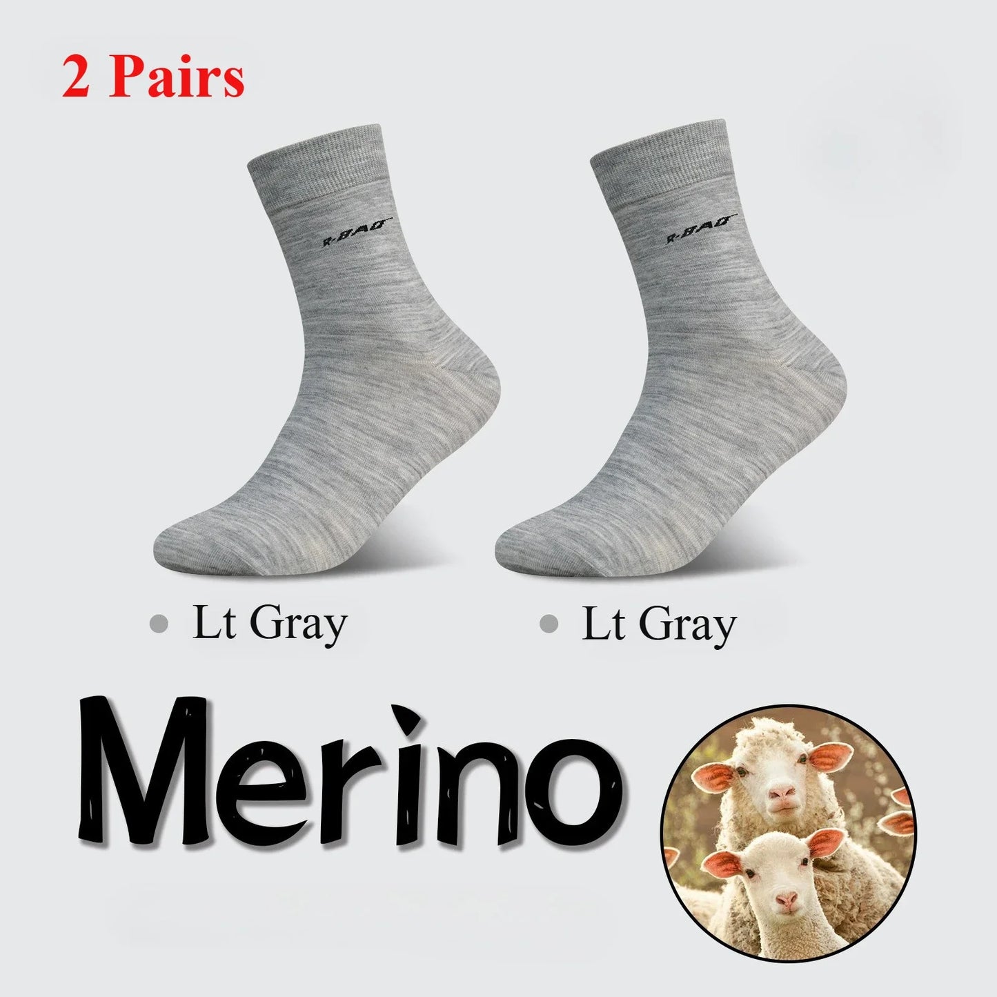 76% Merino Wool Socks Men Women Thin Lightweight Hiking Socks Merino Casual Dress Socks Moisture Wicking 2 Pairs Asian Size