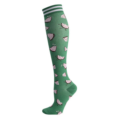 Compression Socks Sports Outdoor Running Jump Rope Yoga UNISEX Calf Pressure Socks Stockings Compress Nylon