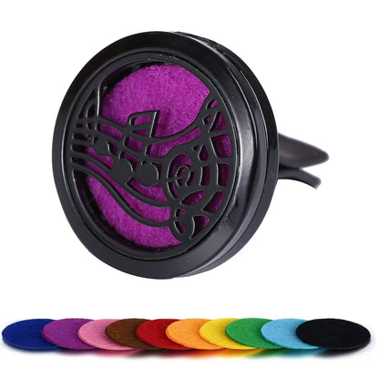 Car Diffusers, 1 PC car air vent diffuser clip (does not include fragrance chemicals) with 10 PCS pads，car AC vent interior
