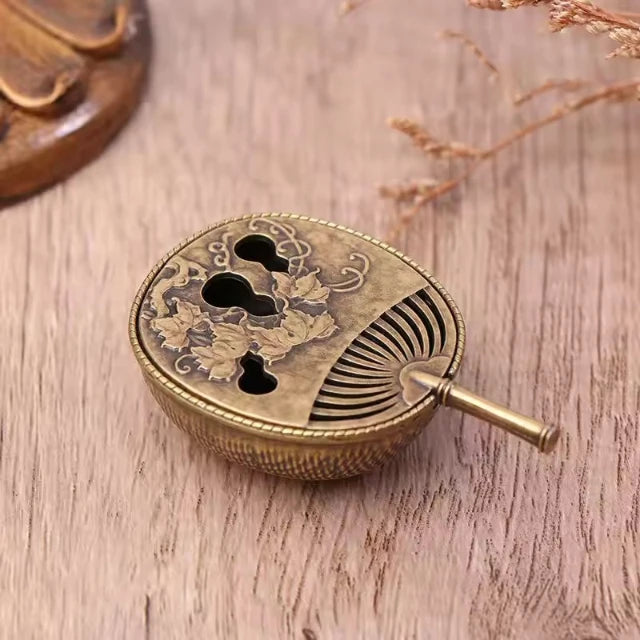 Mini Buddhist Utensils Incense Burner Lotus Incense Censer,Family Tea Room Incense Burner Office Home Decoration