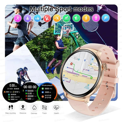 2026New Smart Watch Women 1.43"Ultra-thin AMOLED HD Screen Sport Fitness Bracelet Custom Watch Face Voice Call Ladies Smartwatch