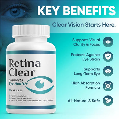 Vision Supplement – Eye Health Formula with Lutein, Zeaxanthin, Quercetin & Vitamin,Supports Visual Clarity,Eye Fatigue Relief