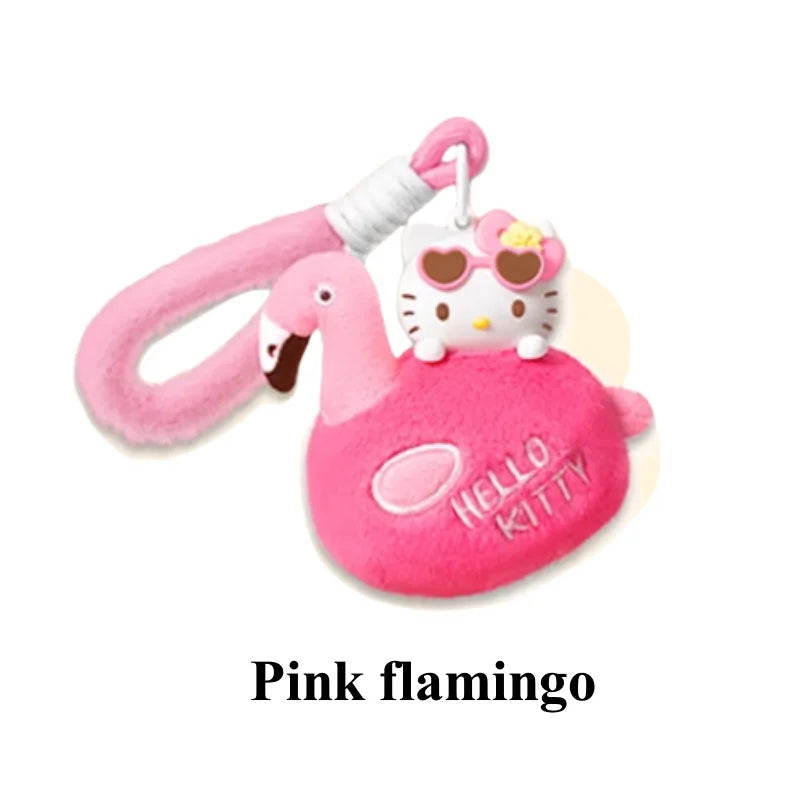 New Genuine Hello Kitty Summer Tan Skin Series Aromatherapy Pendant Blind Box Kawaii Hello Kitty Bag Pendant Mystery Box As Gift