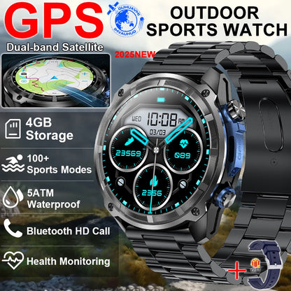 New Offline Map Built-in GPS Smart Watches Sports 5ATM 30M Waterproof 4GB Memory Bluetooth Call Swim Smart Bracelet For Man 2025