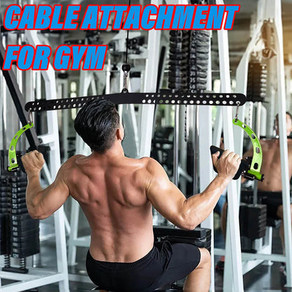 Multi-Grip LAT Pull Down Bar for Home Gym Fitness Spreader Plate LAT Pulldown Attachments for Pulley System Cable Machine
