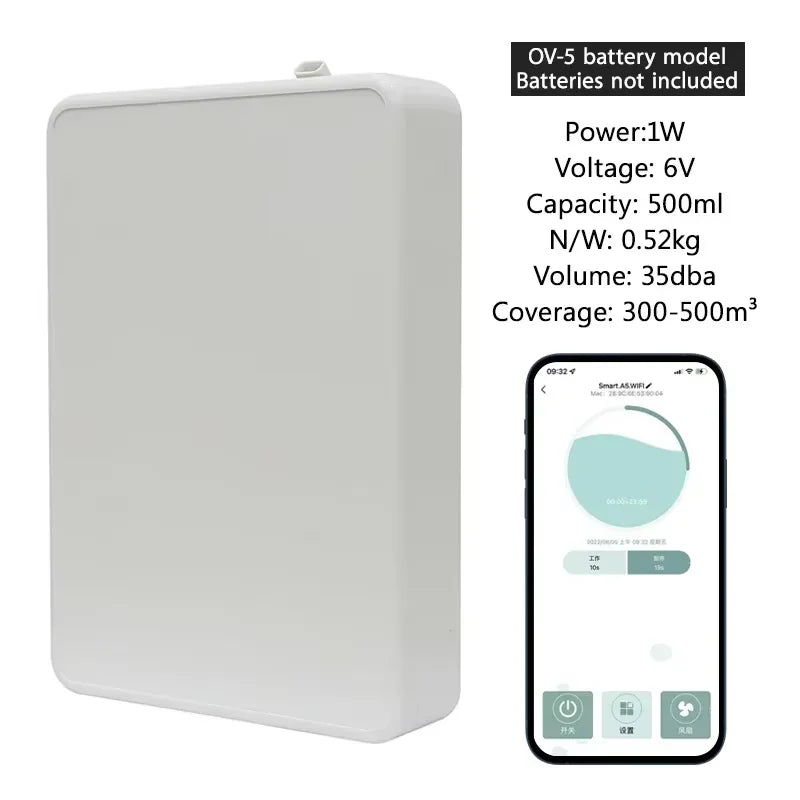 500m³ Aroma Diffuser Automatic Scent Air Machine For Home Professional Waterless Essential Oil Diffuser Electric Air Freshener