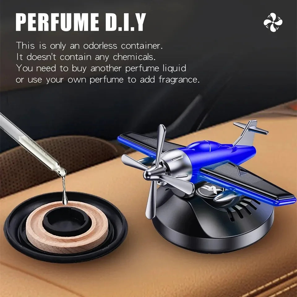 Solar Rotating Car Perfume Diffuser Car freshensers Helicopter Car Interior Decoration Accessories Aromatherapy With Perfume