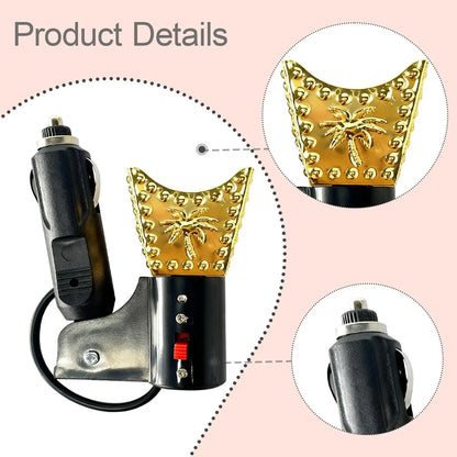 Portable Automotive Incense Burner Electric Aroma Diffuser Car Fragrance Machine for Car Smell Enhancement