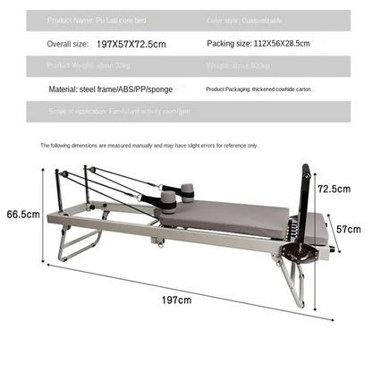MIYAUP Factory Sell Zero VAT Stainless Steel Yoga Training Board Fitness Equipment Yoga Pilates Core Bed