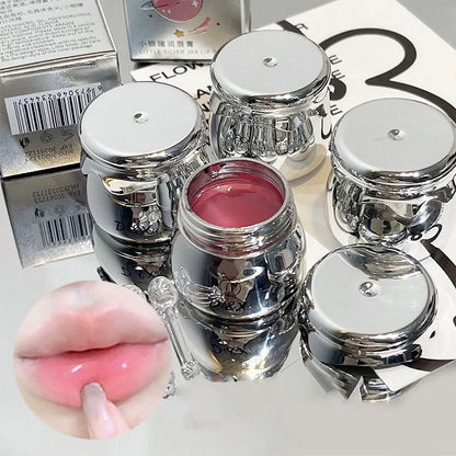 DI&XI small silver jar lip balm moisturizing lip care Dudu jelly lip oil moisturizing before makeup