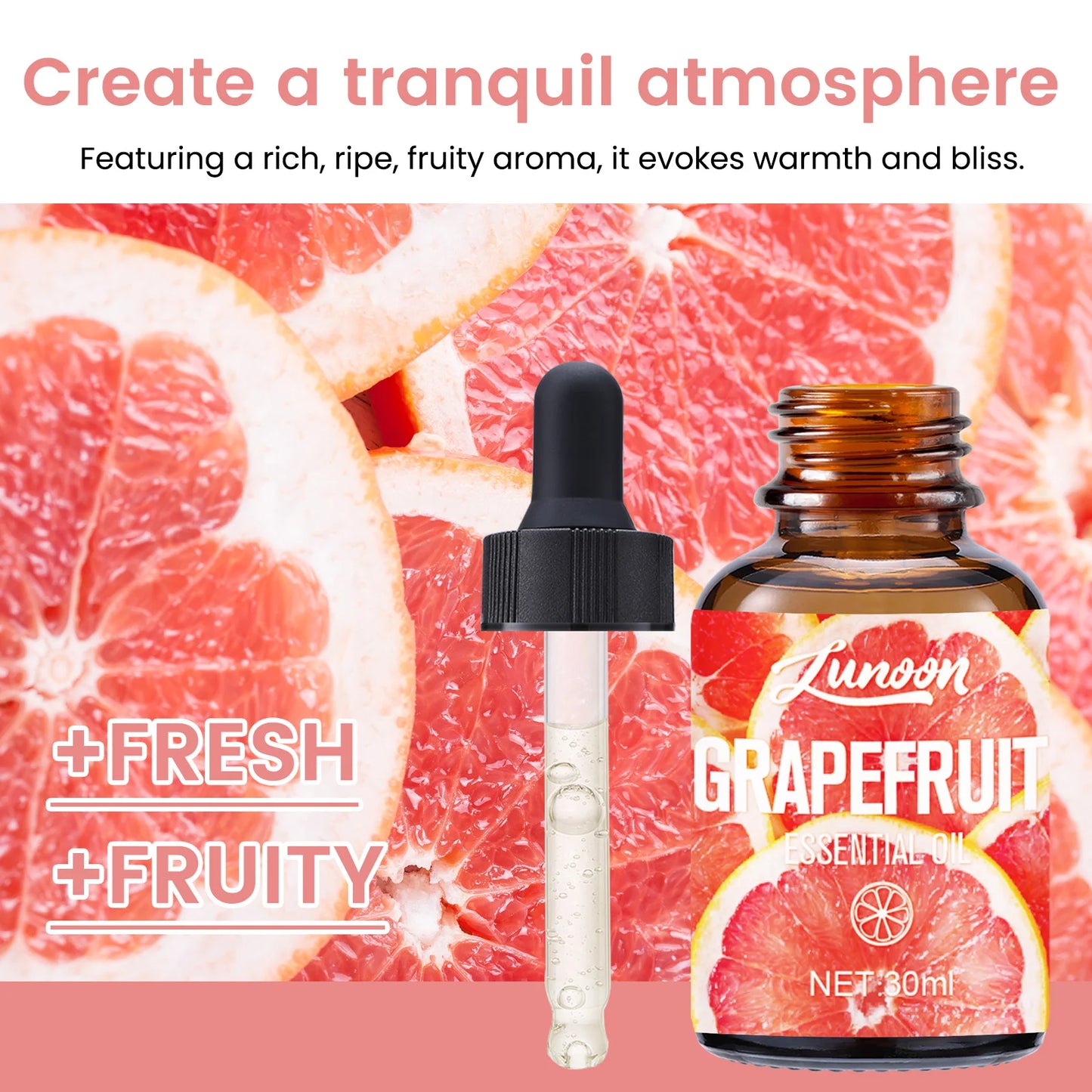 30ml Natural Eucalyptus Essential Oil for Aromatherapy Diffuser, Relieves Stress & Improves Sleep, for Home, Office, Yoga Room