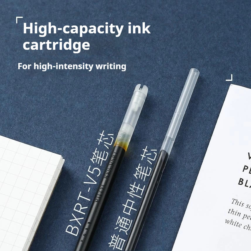 Japanese Pilot Gel Pen, BXRT-V5 0.5mm Metal Needle Tip Black Red Blue Ink,Premium Smooth&Precise for Signing,Exams,Journaling