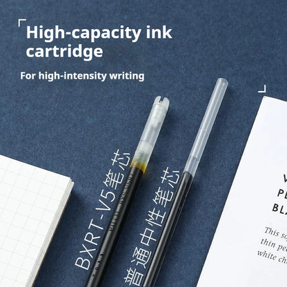 Japanese Pilot Gel Pen, BXRT-V5 0.5mm Metal Needle Tip Black Red Blue Ink,Premium Smooth&Precise for Signing,Exams,Journaling