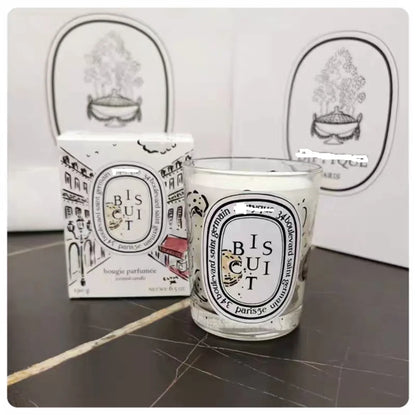 190g Aromatherapy Candle City Limited Edition Pure Natural Plant Essential Oil Scented Candle Cafe Chantilly Christmas Home Gift
