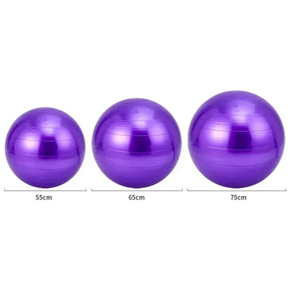 Big Yoga Ball PVC Inflatable Yoga Exercise Ball Thickened Gym Fit Ball Exercise Home Fitness Pilates Sport Balance Ball, 45-85cm