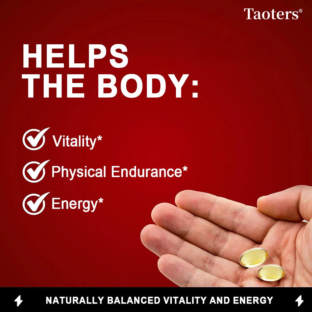 Panax Ginseng Root Capsules - Ashwagandha Extract Supplement,Provides Energy, Muscle Strength for Adults